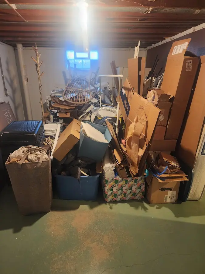 Roll-off dumpster container at job site for Construction Dumpster Rental in Cedarville